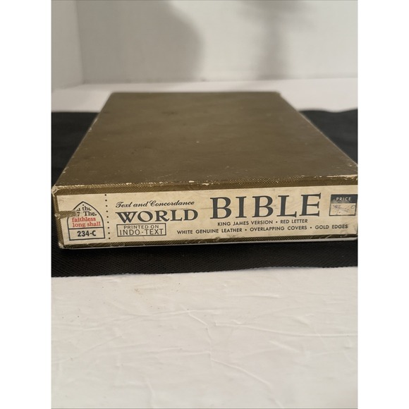 Vtg Holy Bible Concordance Red Letter Edition Self-Pronouncing KJV-Illustrations - Picture 14 of 16